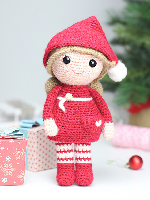 Amigurumi Christmas elf - Berry