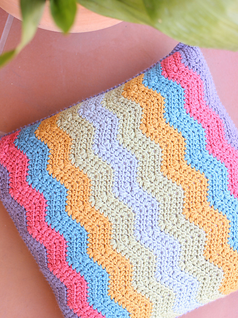 stripy zigzag pillow