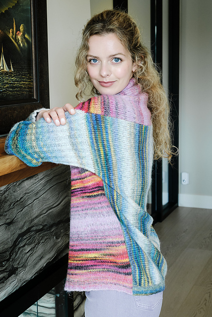 #7000-L Picasso Wrap Collar-Wrap Cardigan