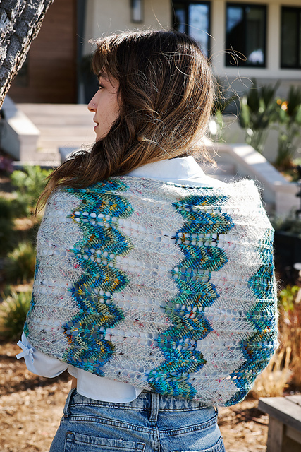 #7001-L Ole & Natural Kid Tweed Zig Zag Wrap