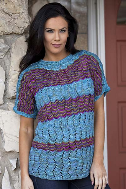 5200F Allure Vertical Eyelet Wave T-Shirt