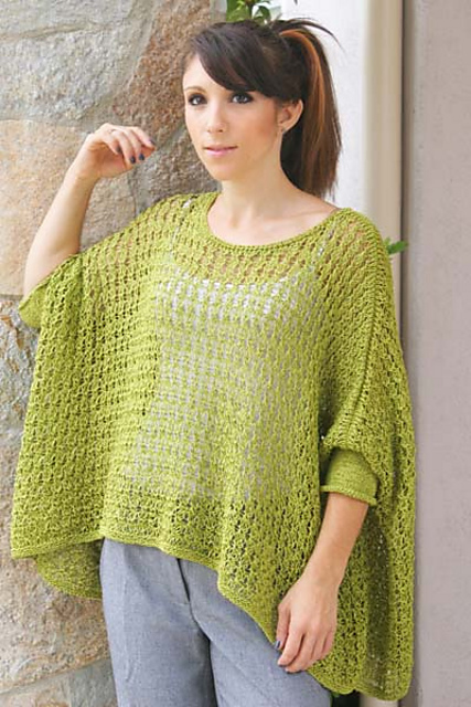 5200P Divino Eyelet Drape Pullover