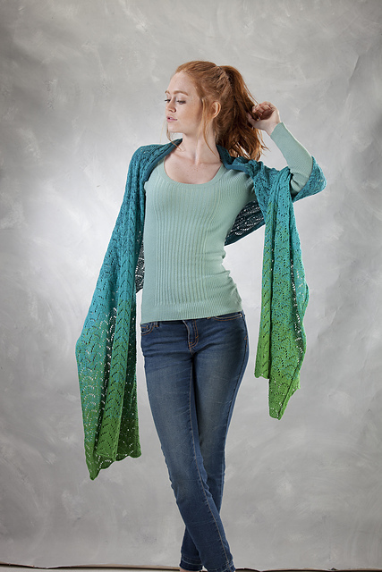 5300L Fantail Collared Wrap