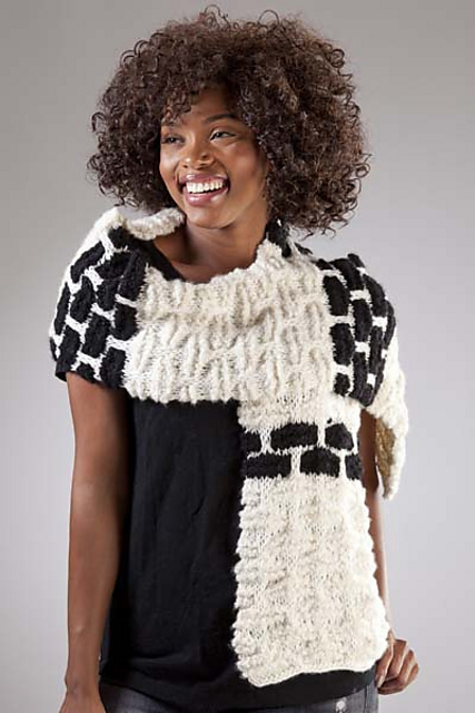 5300N Boucle Slip Stitch Scarf