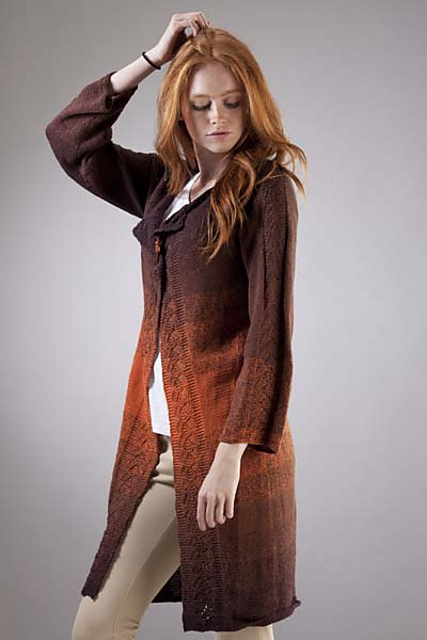 5301O Lace Panel Cardigan/Coat