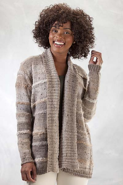 5301S Striped Cardigan