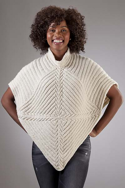 5302P Mitered Diamond Poncho