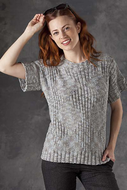 5400F Ribbed Diamond Pullover