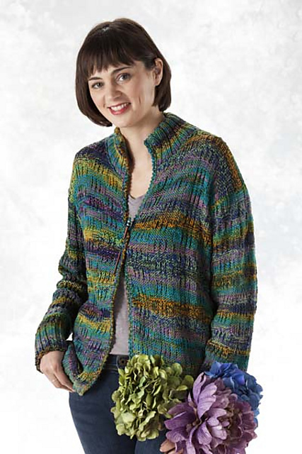 5401B Ribbed Box Cardigan