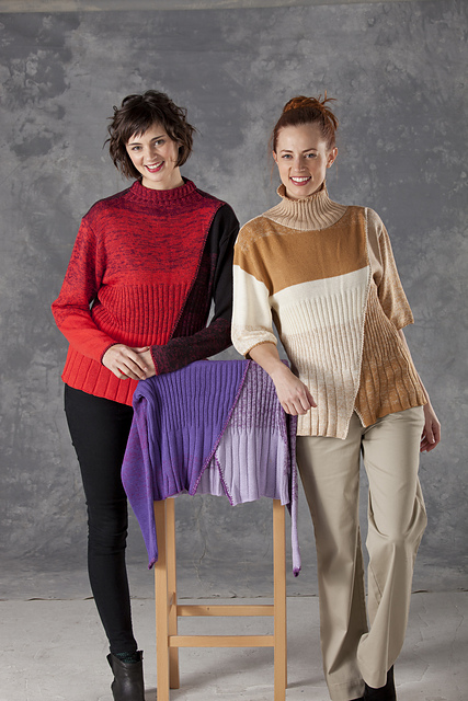 5402C Ribbed Cross Reversible Pullover