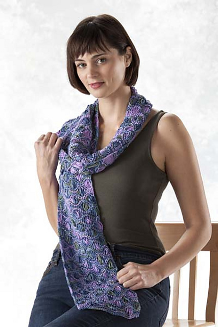 5404G Openwork Wave Scarf