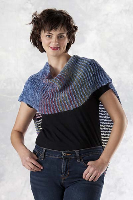 5405R Corrugated Garter Scarf