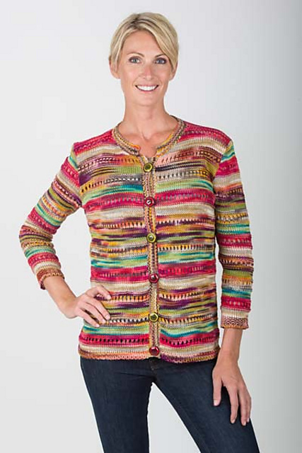 5500P Striped Eyelet Jacket