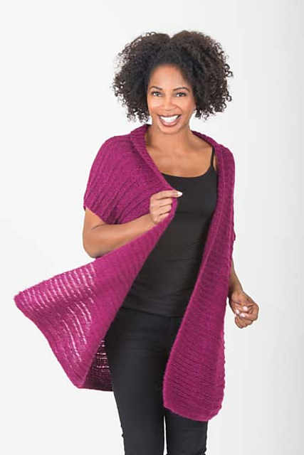 5500R Sideways Ribbed Over sized Vest