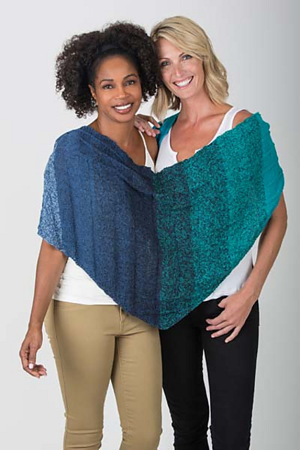 5501H Sideways Boxed Long Triangle Shawl