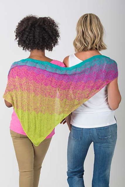 5501I Zig Zag Triangle Shawl