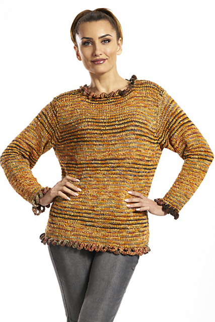 5600H Looped Border Pullover