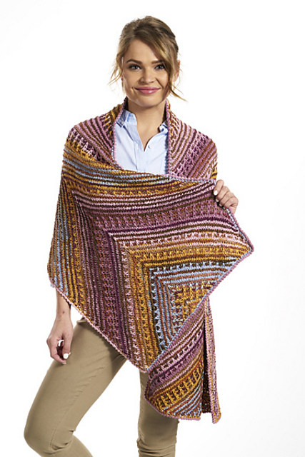 5601B Diagonal Slip Stitch Wrap