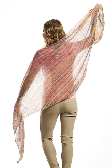 5601F Seed Stitch Triangle Shawl