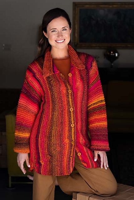 5900B Mitered Cardigan