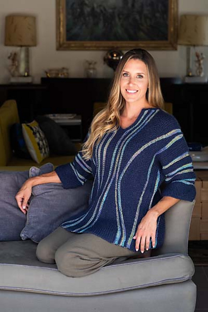 5900H Sideways Short Row Pullover