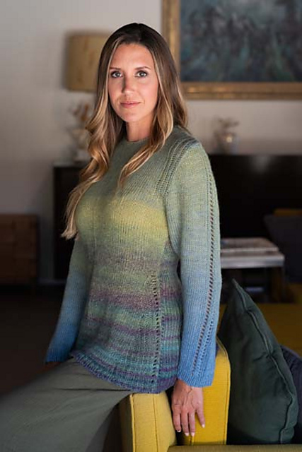 5900K Ribbed Side Triangle Pullover