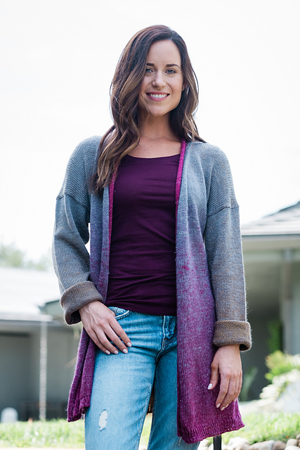 5900L Classic Long Tuxedo Cardigan