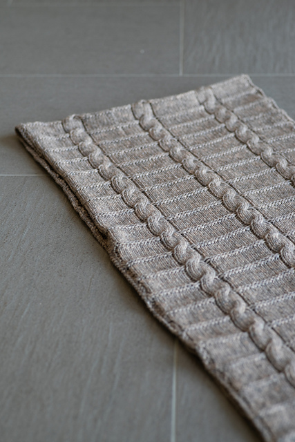 5901A Cabled Scarf/Wrap