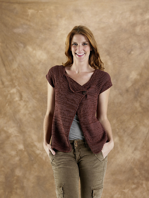 4402J Bacopa Crossed Front Flared Vest