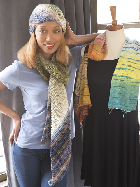 Striped Scarf Diagonal Scarf Knitting Pattern Free Diagonal