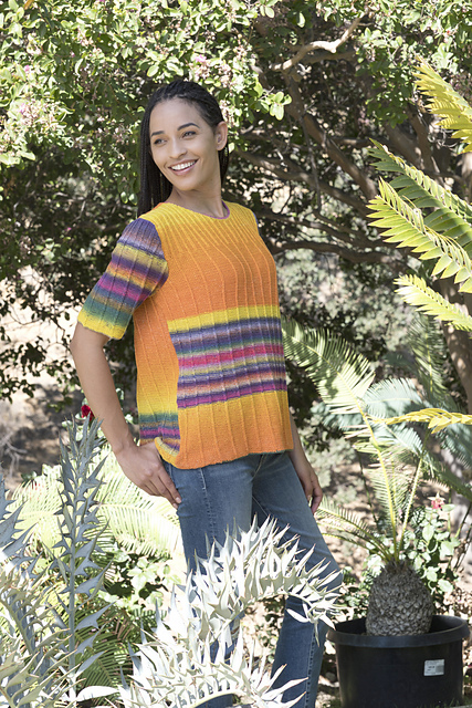 6300O Gomitolo Felice Slip Stitch Top