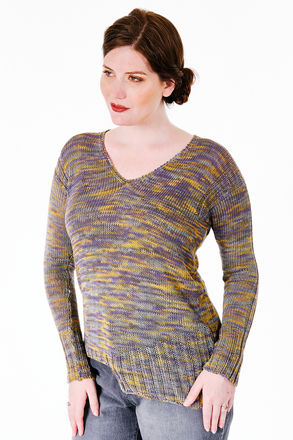 6100P Unico Elongated Ribbed Hem Pullover