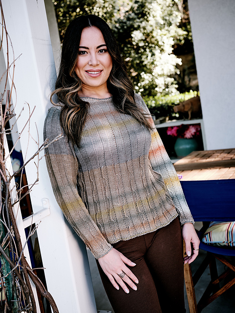 6400M Nuance Vertical Rib Pullover