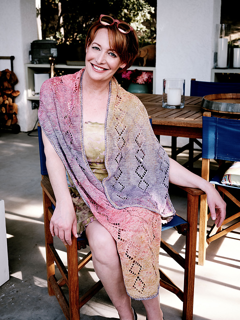 Ravelry: 6401C Impress Diamond Eyelet Wrap pattern by Barry Klein