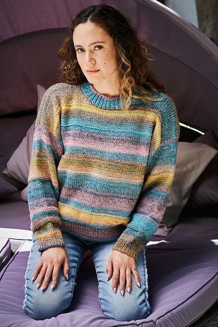 6500B Stride & Brillino Ridge Striped Pullover