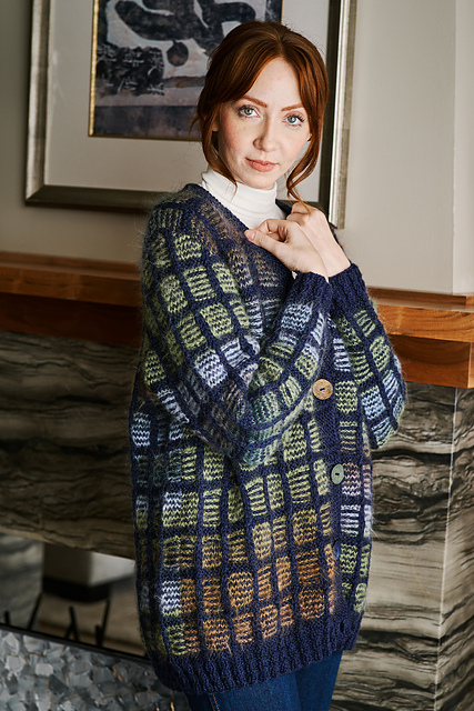 6500G Indulge & Cool Merino Flipped Box Cardigan