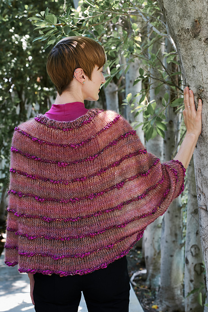 6701L A-Line Striped Cape