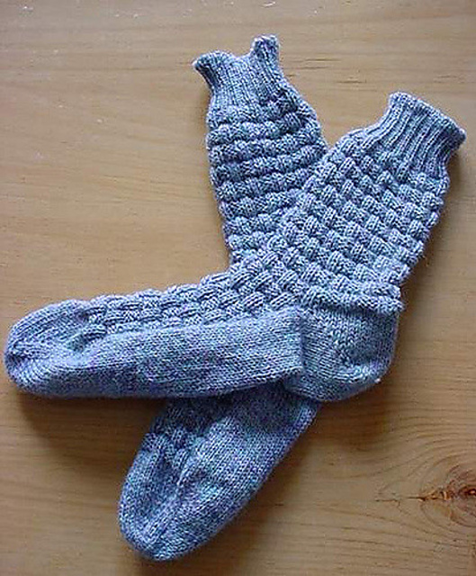 Chaussettes au point de manne