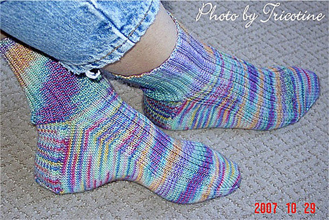 High Instep Ribbed Sock