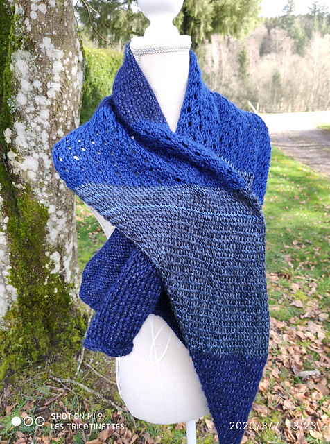 Echarpe Asymétrique Abysses