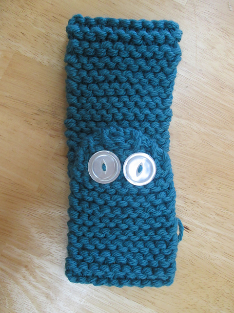 Easy Knitted Headband w/ Buttons