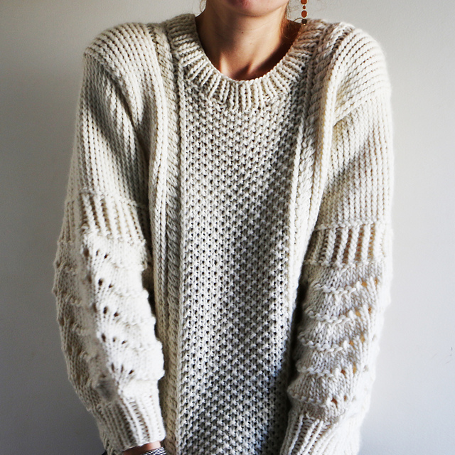 snowy sweater