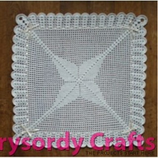 Ravelry: Flowers and Ribbons Square Shawl pattern by Kathryn John