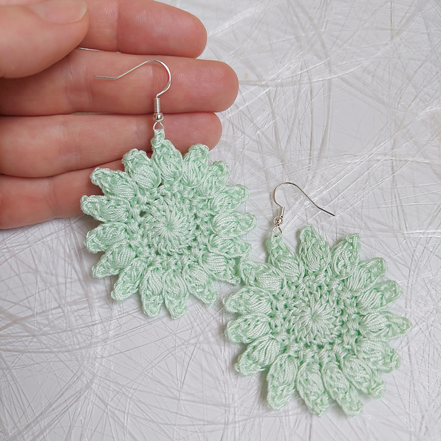 Sunflower earrings