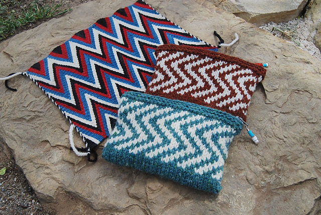 Wedge Weave Pouch