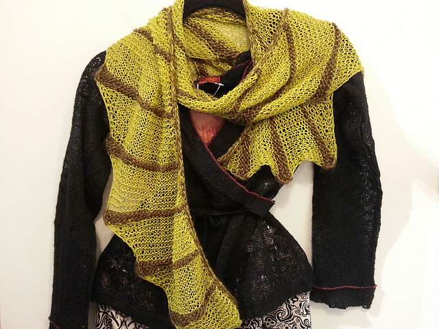 Kid Seta and Camino Alpaca shawl