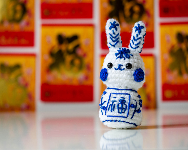 Porcelain Bunny crochet pattern by Tsui-Sie Baker-Wong