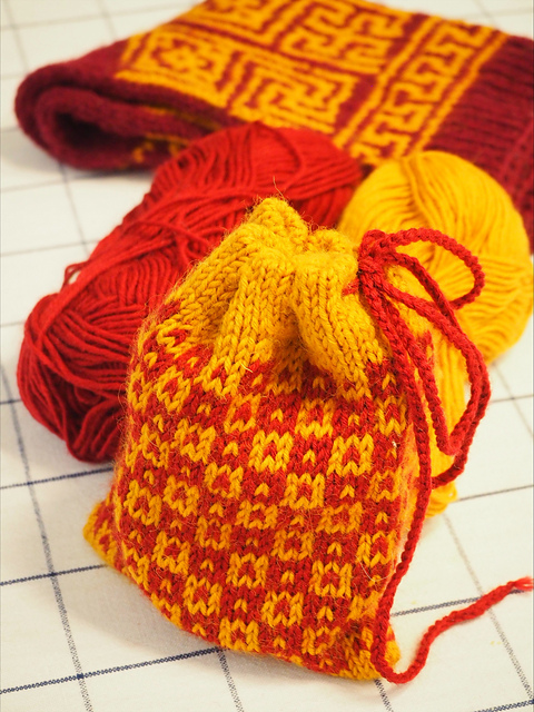 Golden Vermillion Necessaire