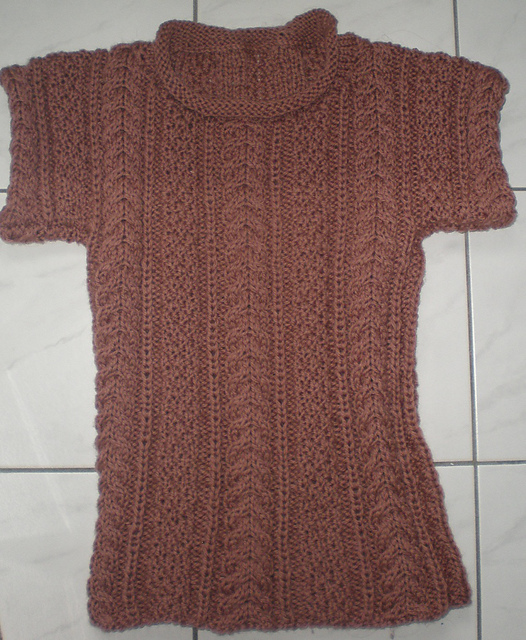 Pull au point fantaisie