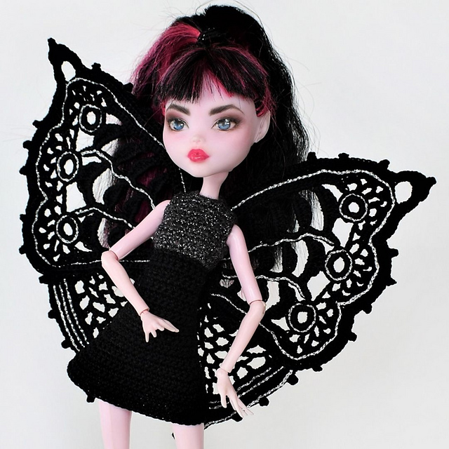 Dress Butterfly for doll